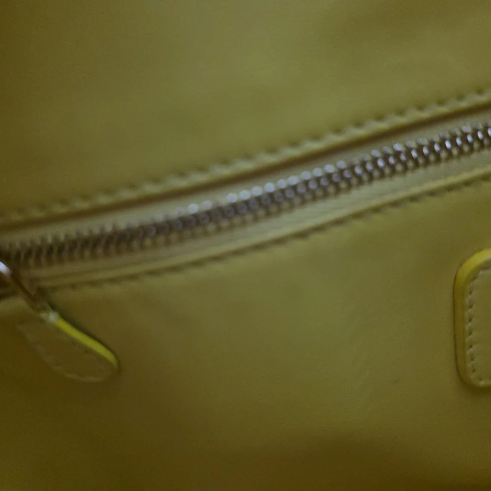 Vibrant Yellow and Blue Satchel with Red Details - Picture 8 of 16